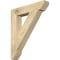 Ekena Millwork Traditional Slat Rough Sawn Bracket, Douglas Fir, 4"W x 22"D x 26"H BKT04X22X26TRA06RDF - alternate 1
